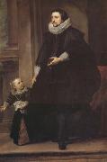 Anthony Van Dyck Portrait d'un homme de qualite et d'un enfant china oil painting reproduction